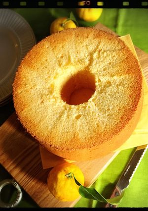 季節の香り120%! ゆずシフォンケーキ-レシピのメイン写真