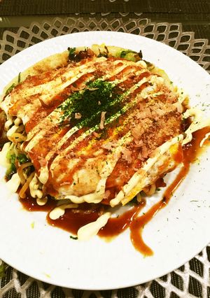 男の簡単料理！広島風お好み焼き-レシピのメイン写真