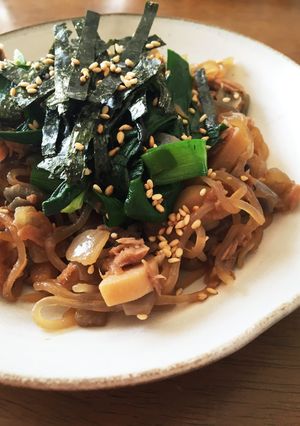しらたきの和風パスタ風-レシピのメイン写真