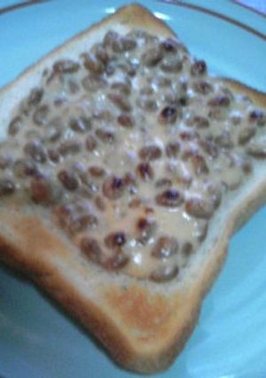 クリーミー納豆トースト-レシピのメイン写真