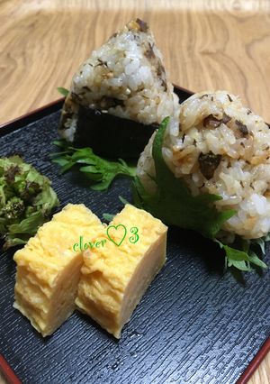 ふきのとうのおにぎり☆おかか味噌味-レシピのメイン写真