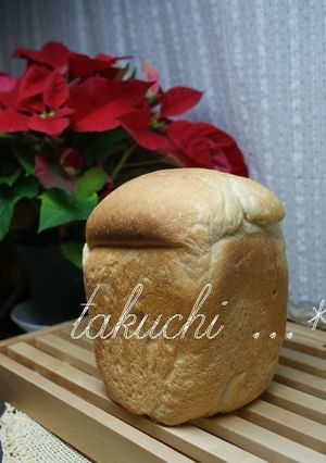ＨＢで　もちもちハニーミルク食パン-レシピのメイン写真