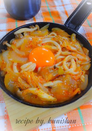 くにしゃんのキムチ焼きうどん♪-レシピのメイン写真