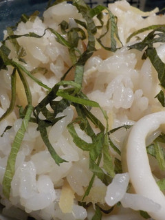 イカのしょっつる梅干し炊き込みご飯-レシピのメイン写真