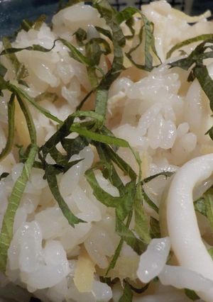 イカのしょっつる梅干し炊き込みご飯-レシピのメイン写真