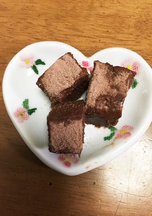 お手軽バレンタイン豆腐で生チョコ-レシピのメイン写真