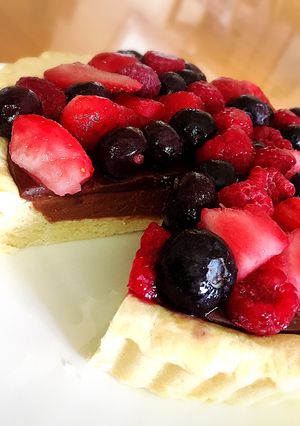 サクサク濃厚♡二層のベリーチョコタルト-レシピのメイン写真