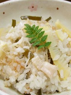 たけのこと帆立貝柱(缶)の炊き込みご飯♪-レシピのメイン写真