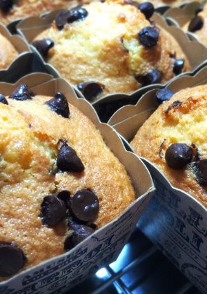 チョコチップマフィン-レシピのメイン写真