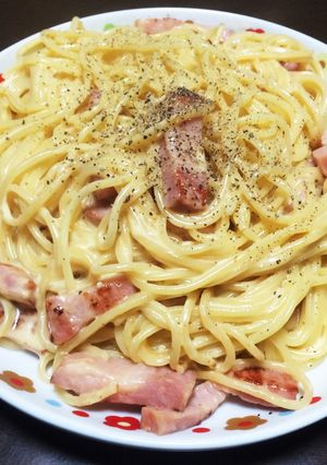 カルボナーラ-レシピのメイン写真