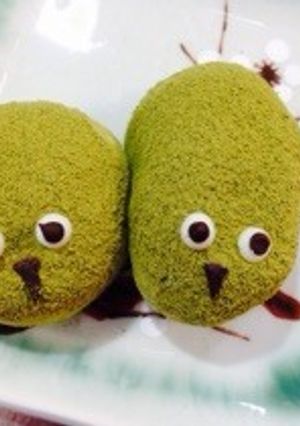 市販の うぐいす餅でメジロ餅-レシピのメイン写真