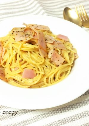 簡単おうちごはん！ヘルシー！カルボナーラ-レシピのメイン写真