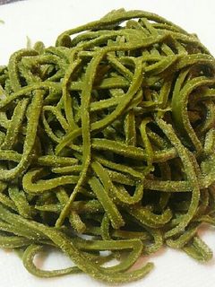 抹茶の手打ち生パスタ-レシピのメイン写真