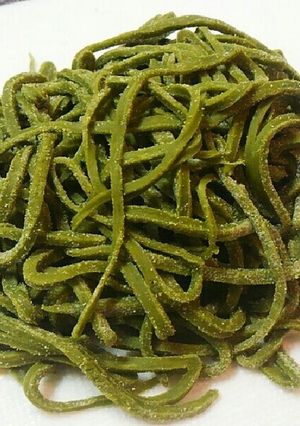 抹茶の手打ち生パスタ-レシピのメイン写真