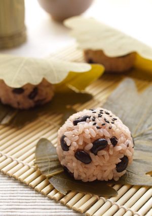 こどもの日に柏赤飯-レシピのメイン写真