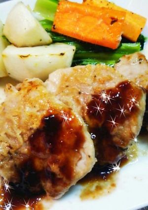 かんたん♡豚肉のソテー木苺のソース-レシピのメイン写真