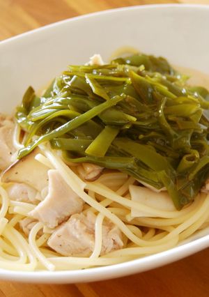 めかぶのとろとろパスタ-レシピのメイン写真