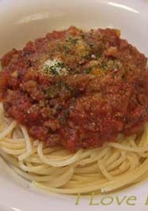ミートソーススパゲッティー-レシピのメイン写真