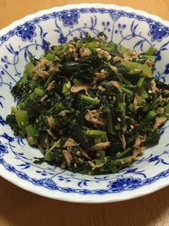 作り置きに! 大根の葉とツナの炒め煮-レシピのメイン写真