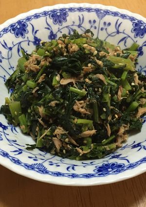 作り置きに！ 大根の葉とツナの炒め煮-レシピのメイン写真