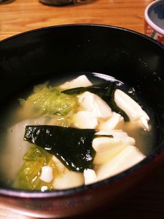 昆布で出汁とっただしの使い納め味噌汁-レシピのメイン写真