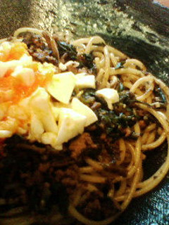 ふきと肉味噌の和風パスタ-レシピのメイン写真