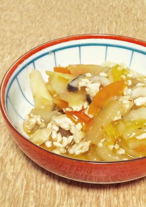 白菜と鶏肉の旨辛あんかけ-レシピのメイン写真
