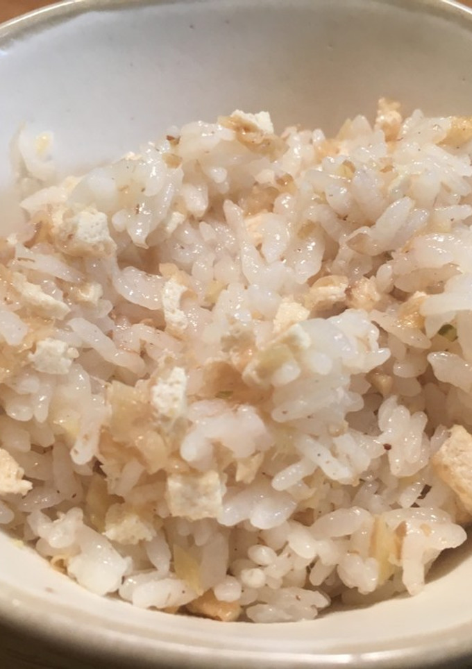 簡単、ほっこり薄揚げ＆生姜の炊き込みご飯-レシピのメイン写真