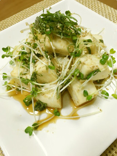 はんぺんとカイワレの青しそドレサラダ-レシピのメイン写真
