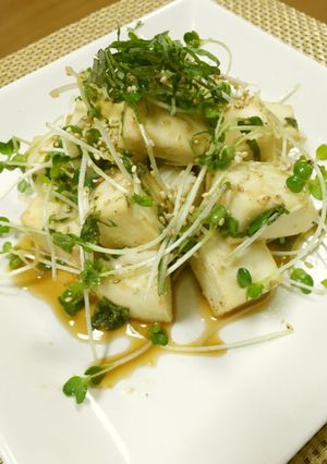 はんぺんとカイワレの青しそドレサラダ-レシピのメイン写真