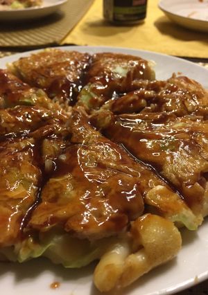 山芋たっぷり!ふわふわお好み焼き!-レシピのメイン写真