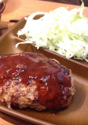 男のハンバーグ-レシピのメイン写真