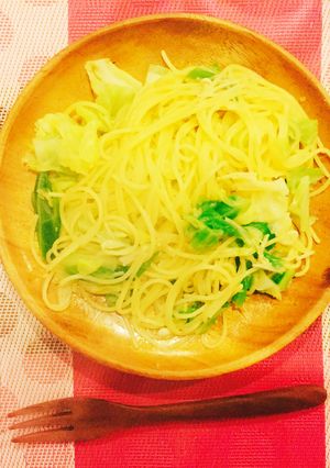 キャベツとえのきの味噌バターパスタ-レシピのメイン写真