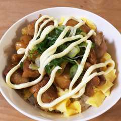 鶏マヨ丼-レシピのメイン写真