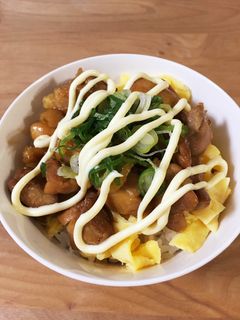 鶏マヨ丼-レシピのメイン写真