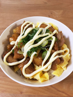 鶏マヨ丼-レシピのメイン写真