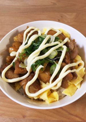 鶏マヨ丼-レシピのメイン写真