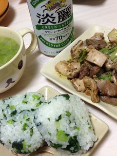 大根の葉っぱのおにぎり-レシピのメイン写真