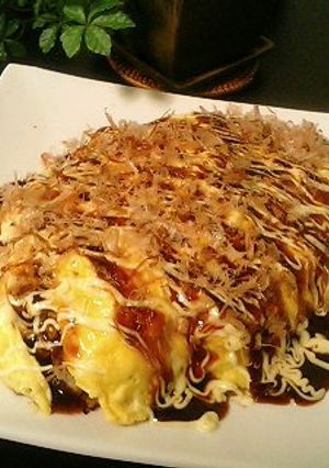 お好み焼き風★オムライス-レシピのメイン写真