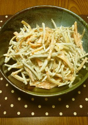 にんじんとごぼうのわさびマヨサラダ-レシピのメイン写真
