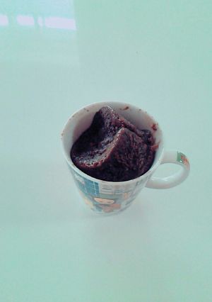 材料4つ 簡単 ココアマグカップケーキ-レシピのメイン写真