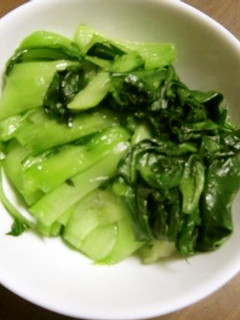 青梗菜のごま油しょうゆ茹でで常備菜-レシピのメイン写真