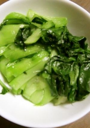 青梗菜のごま油しょうゆ茹でで常備菜-レシピのメイン写真