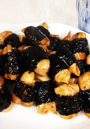 ササミの磯辺焼き☆市販のタレでラクチン-レシピのメイン写真