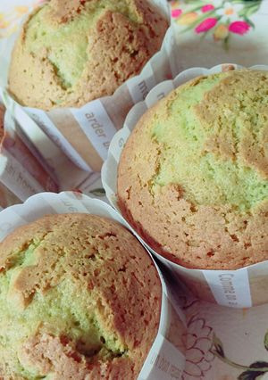 簡単HMと抹茶スティックでカップケーキ-レシピのメイン写真