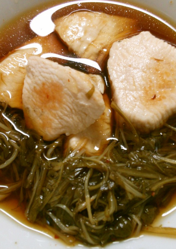 簡単♪節約にも！鶏むね肉の水菜和風ソース-レシピのメイン写真
