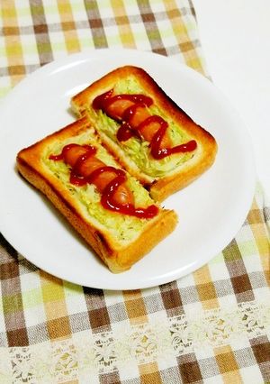 ホットドッグのつもりトースト-レシピのメイン写真
