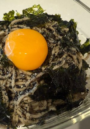 韓国風　ごまとえごま油の冷やし混ぜ蕎麦-レシピのメイン写真