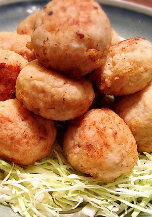 鶏胸肉のヘルシーつくね揚げ-レシピのメイン写真