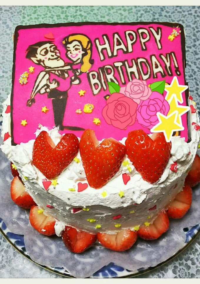息子と母と作った、妹のお誕生日ケーキ♪-レシピのメイン写真